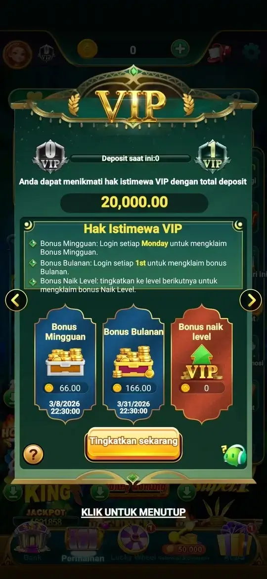 ZK6 APK halaman VIP dan bonus